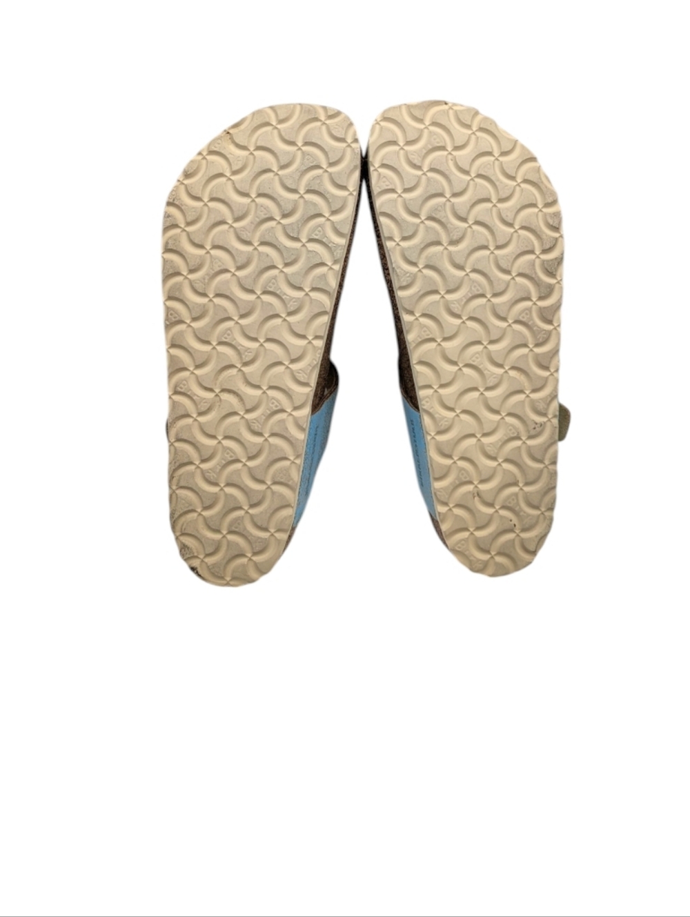 Birkenstock Gizeh Washed Metallic Blue Leather Sandals EU 38 US L7 M5 S4089 - Picture 11 of 12